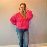 Twisted Chenille Overlay Sweater Top - Shabby 2 Chic Boutiques