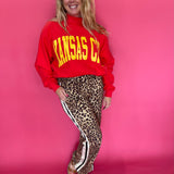 Untamed & Unbothered Animal Print Side-Stripe Straight Leg Pant