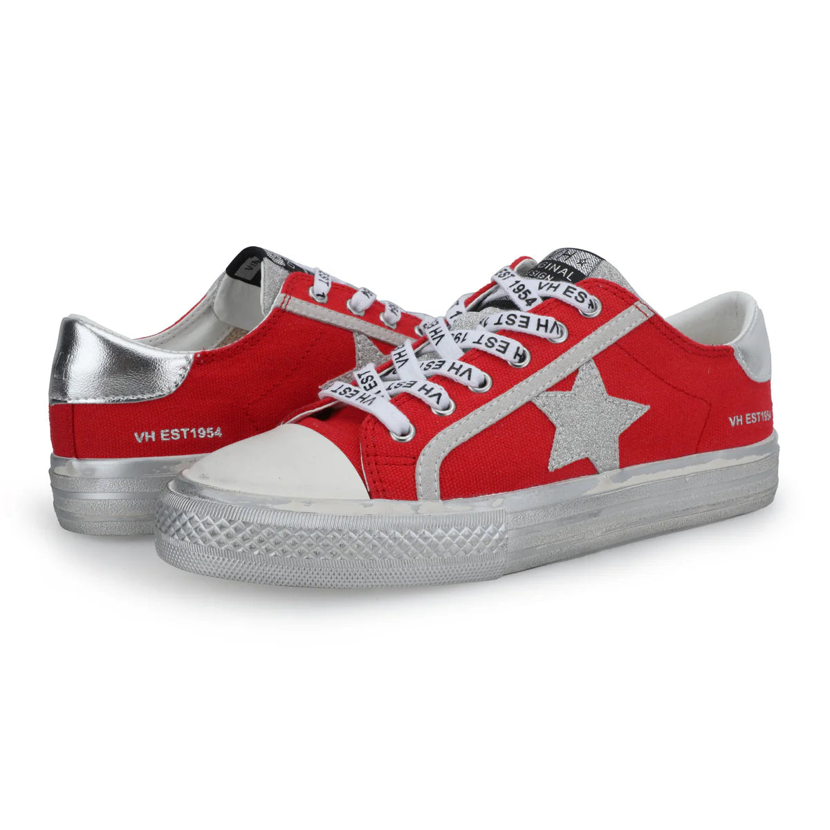 Vintage Havana Alive Red Platform Sneakers