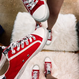 Vintage Havana Alive Red Platform Sneakers