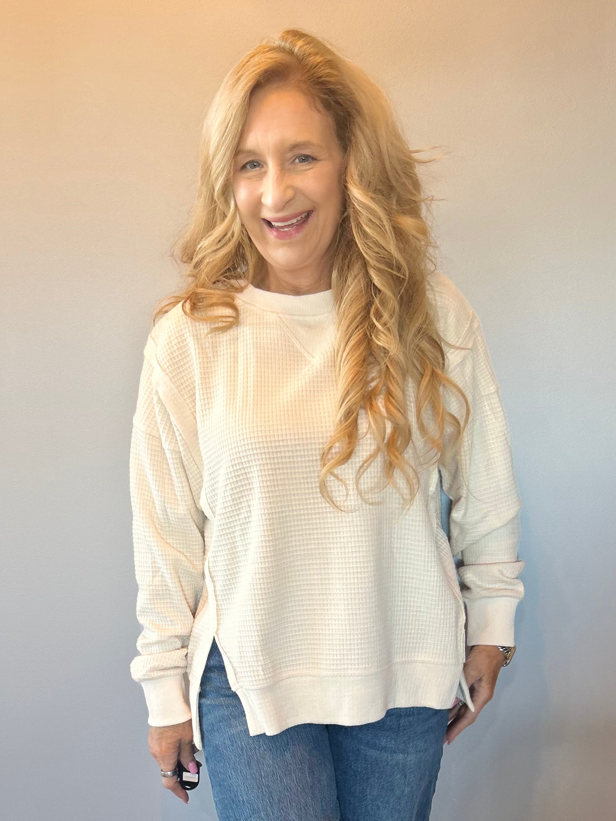 Warm Embrace Brushed Thermal Pullover