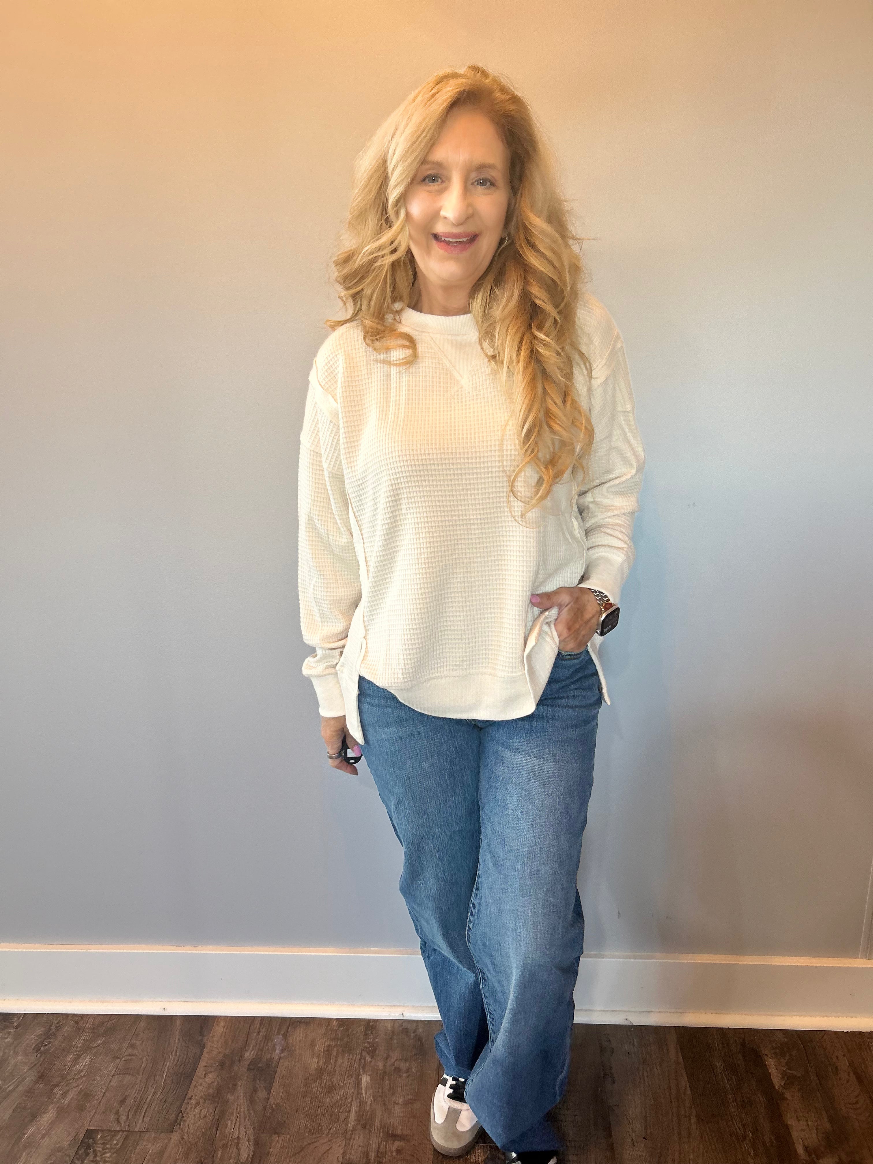 Warm Embrace Brushed Thermal Pullover