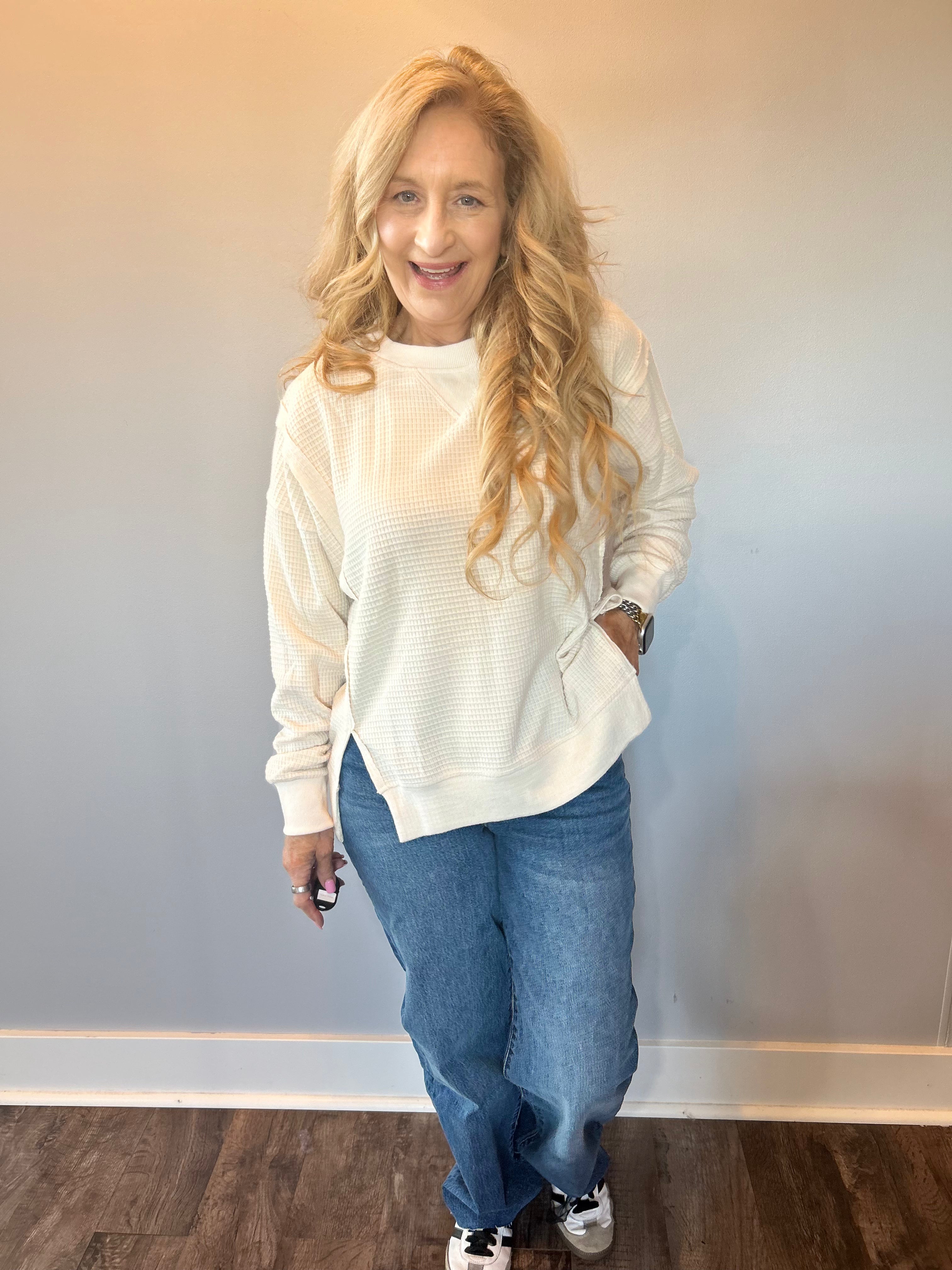 Warm Embrace Brushed Thermal Pullover