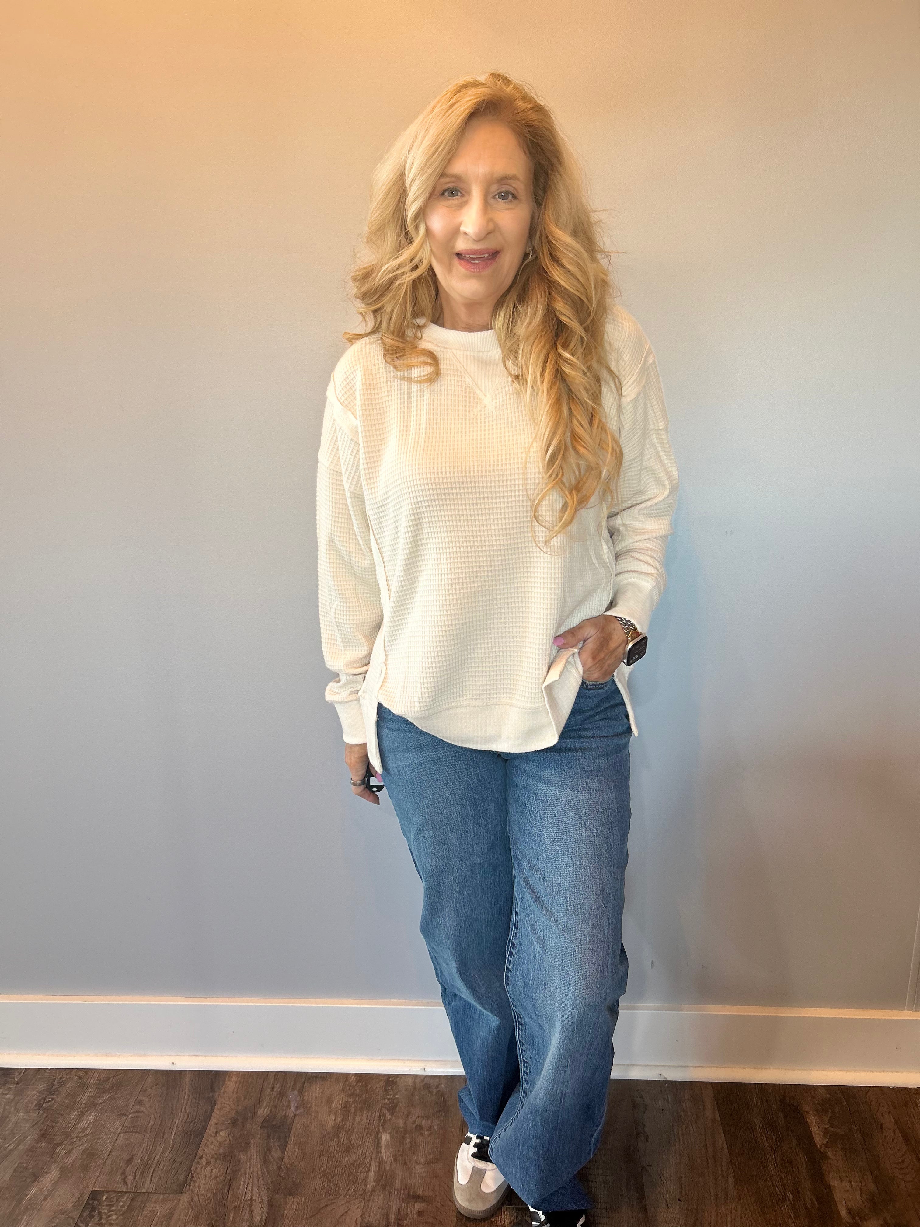 Warm Embrace Brushed Thermal Pullover