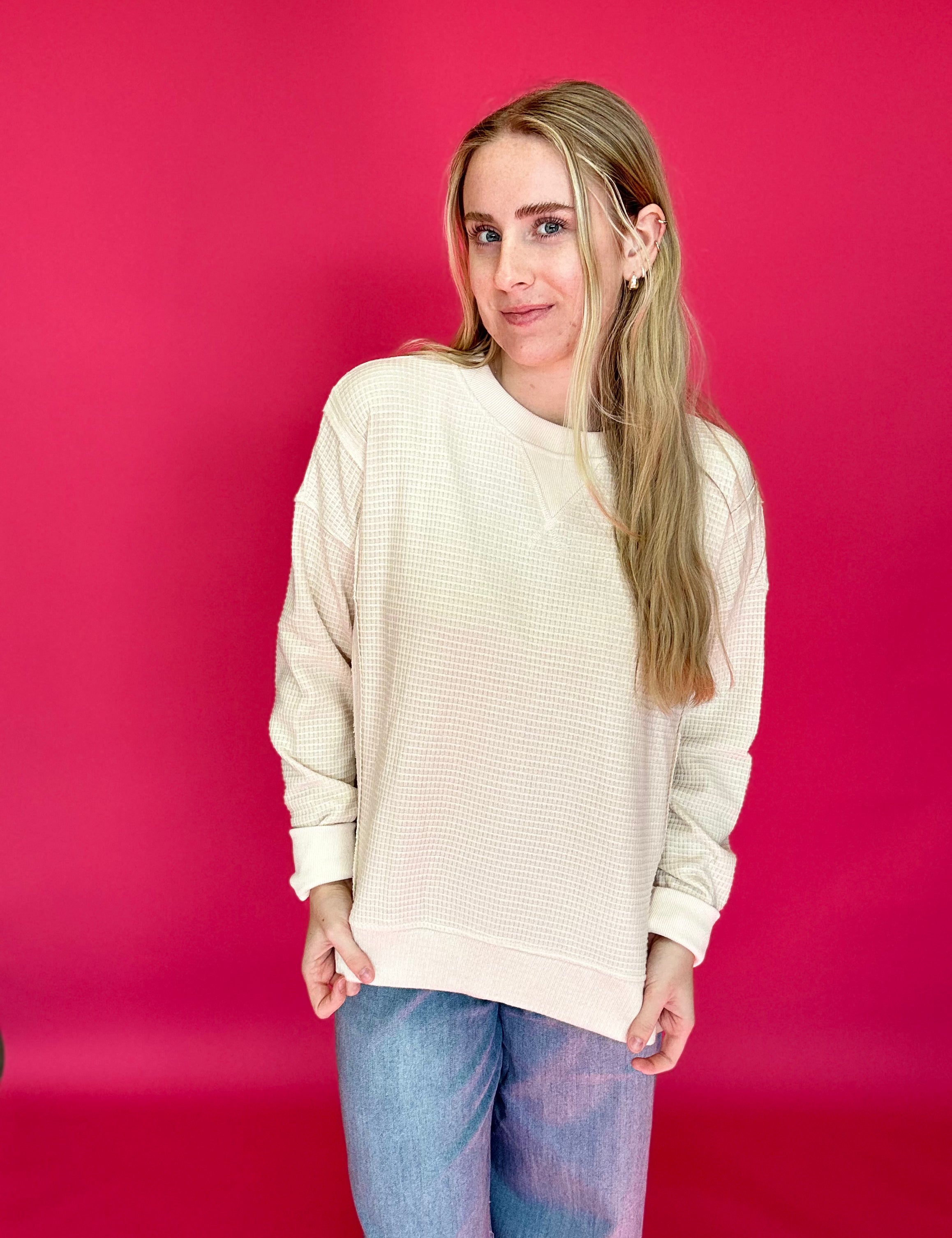 Warm Embrace Brushed Thermal Pullover