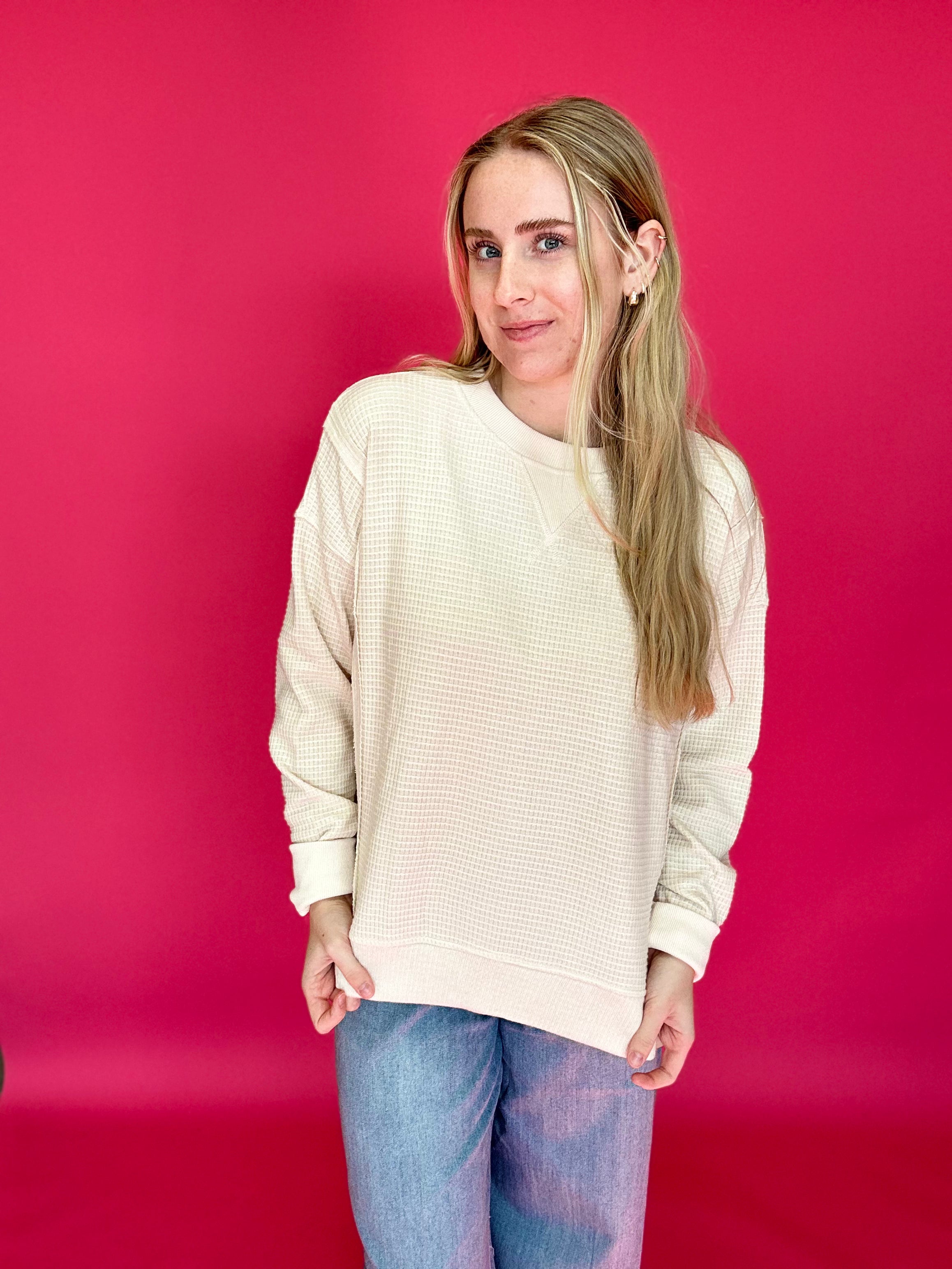 Warm Embrace Brushed Thermal Pullover