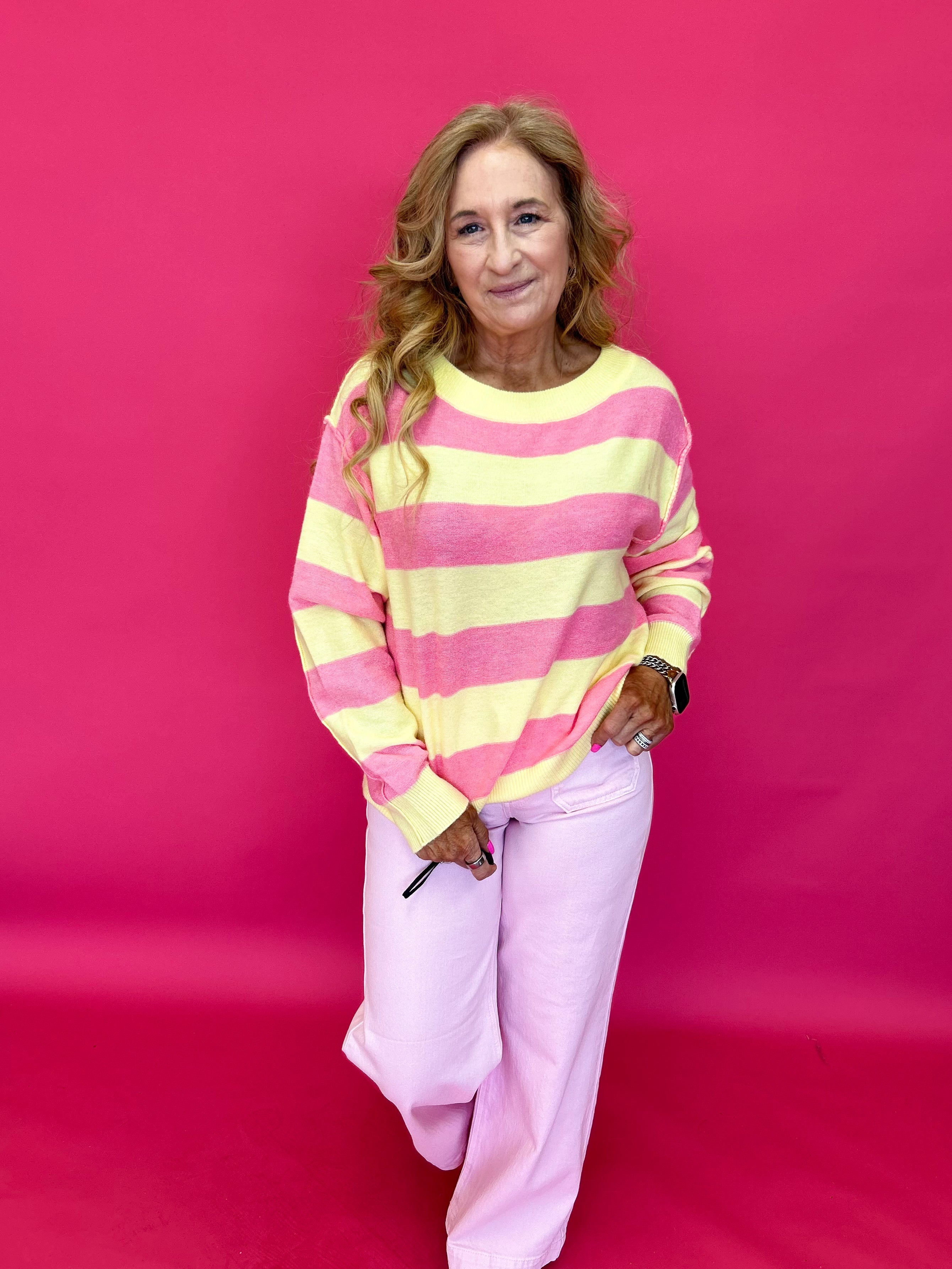 Washed Pink Wide-Leg Denim with Micro Patch Pockets