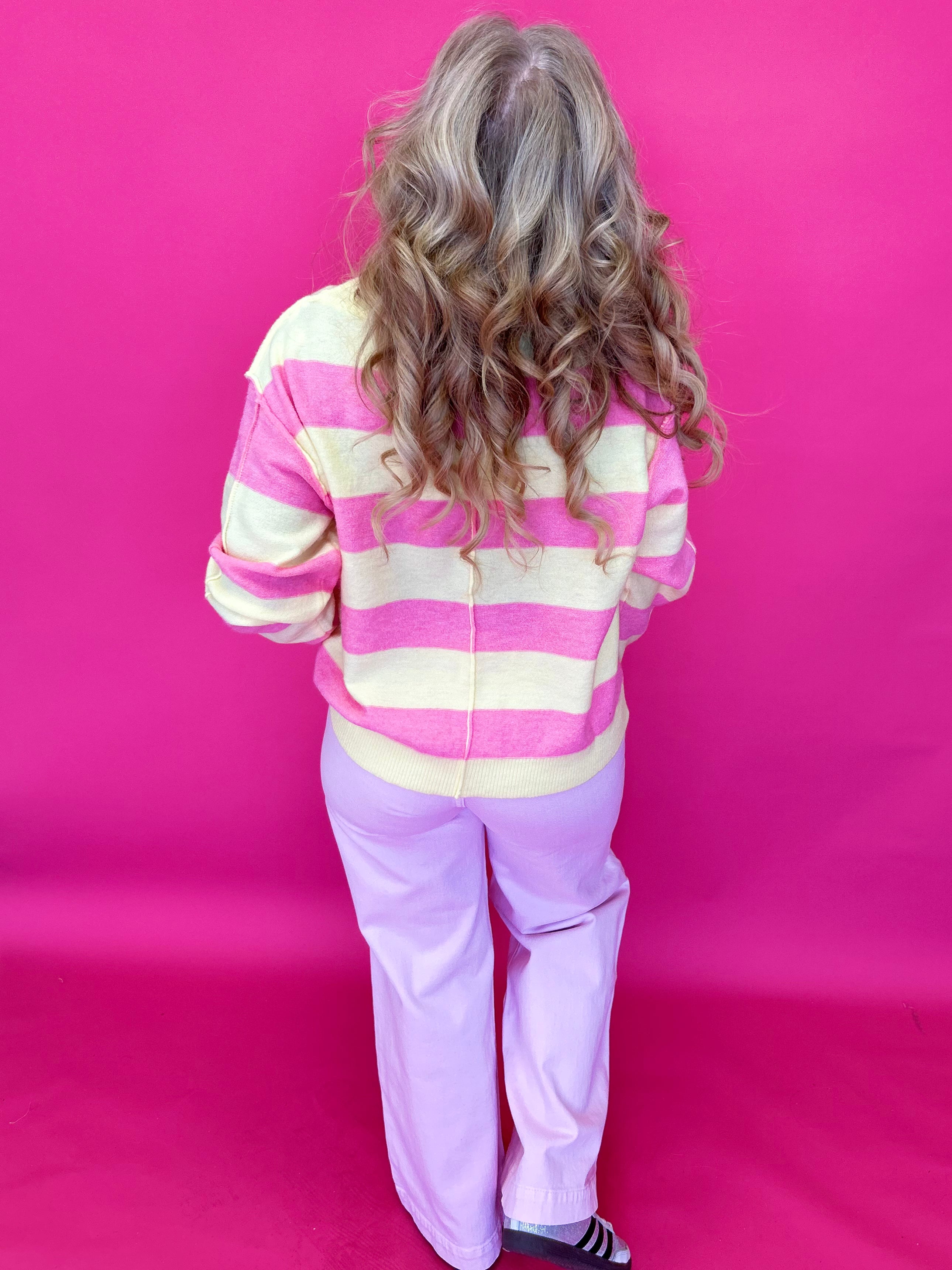 Washed Pink Wide-Leg Denim with Micro Patch Pockets