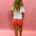 Weekend Escape Relaxed Shorts in Coral