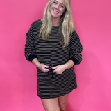 Texture Striped Play Knit Sweater