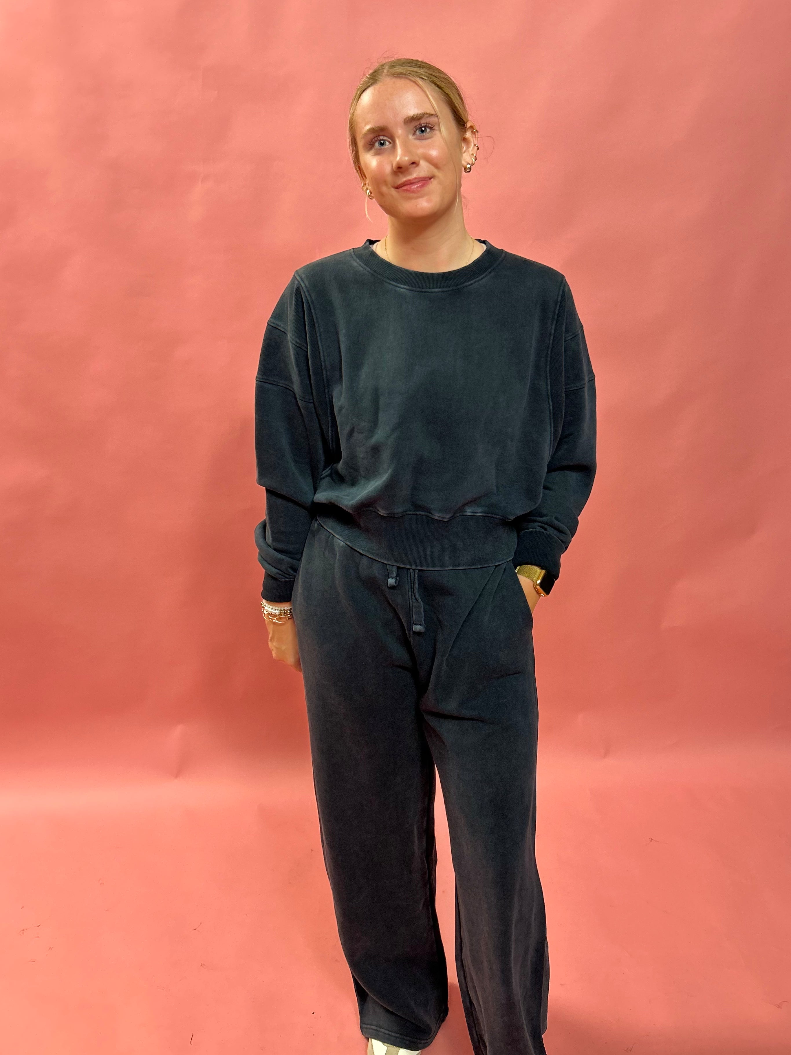 Weekend Vibes Mineral Wash Sweatshirt