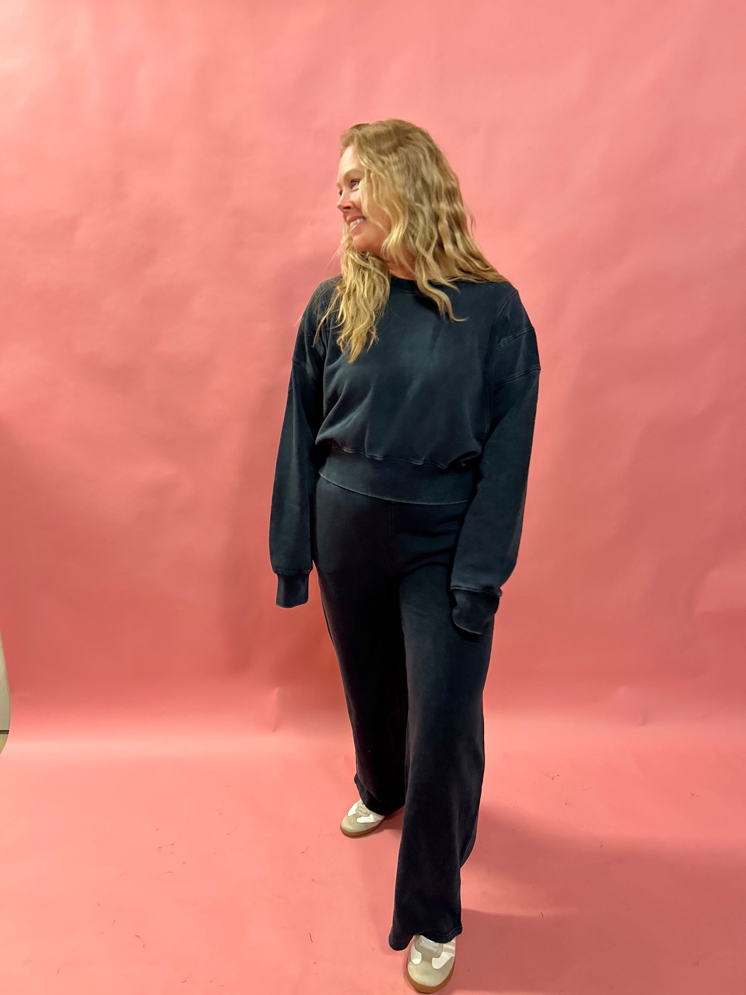 Weekend Vibes Mineral Wash Sweatshirt