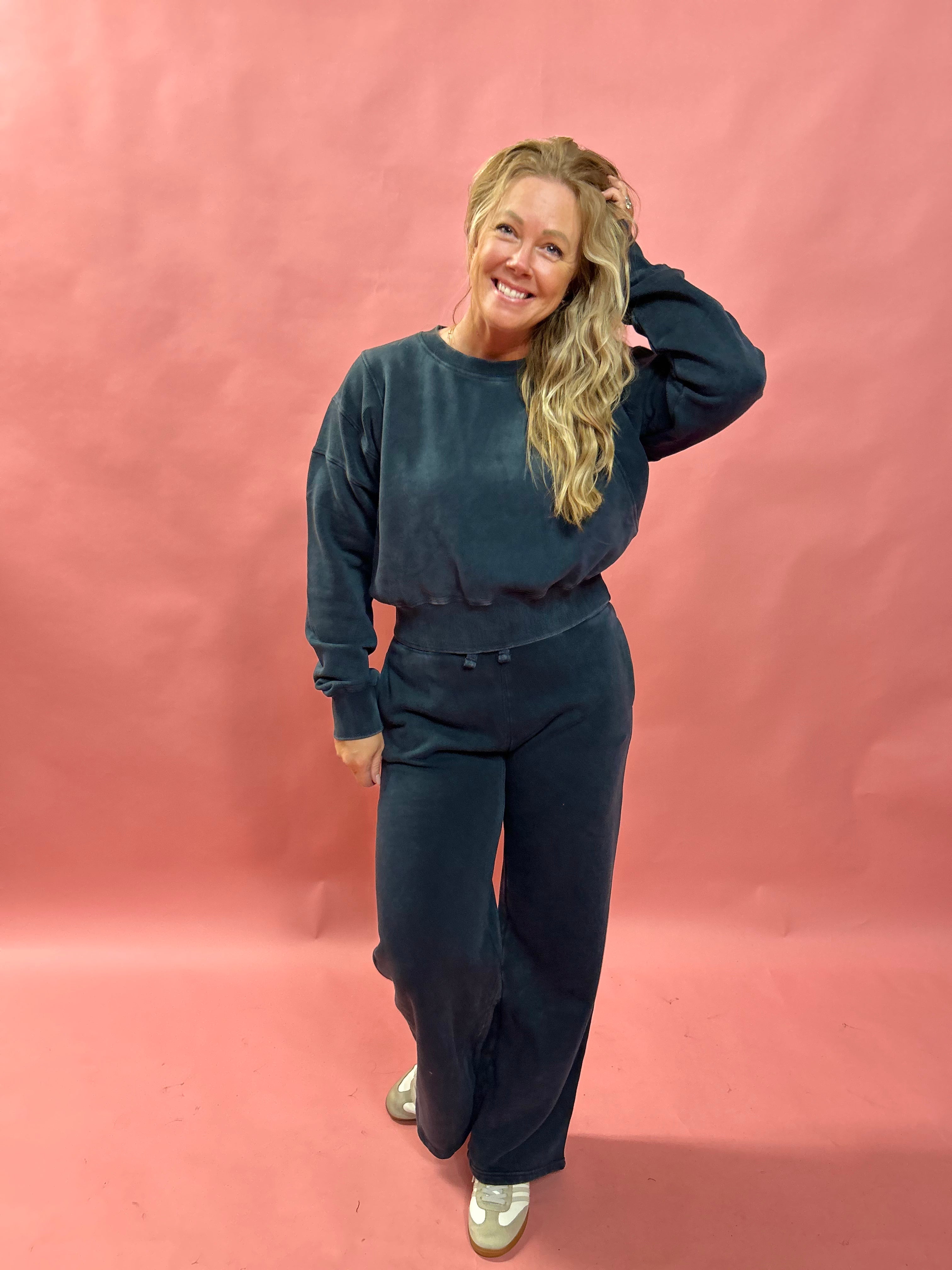 Weekend Vibes Mineral Wash Sweatshirt