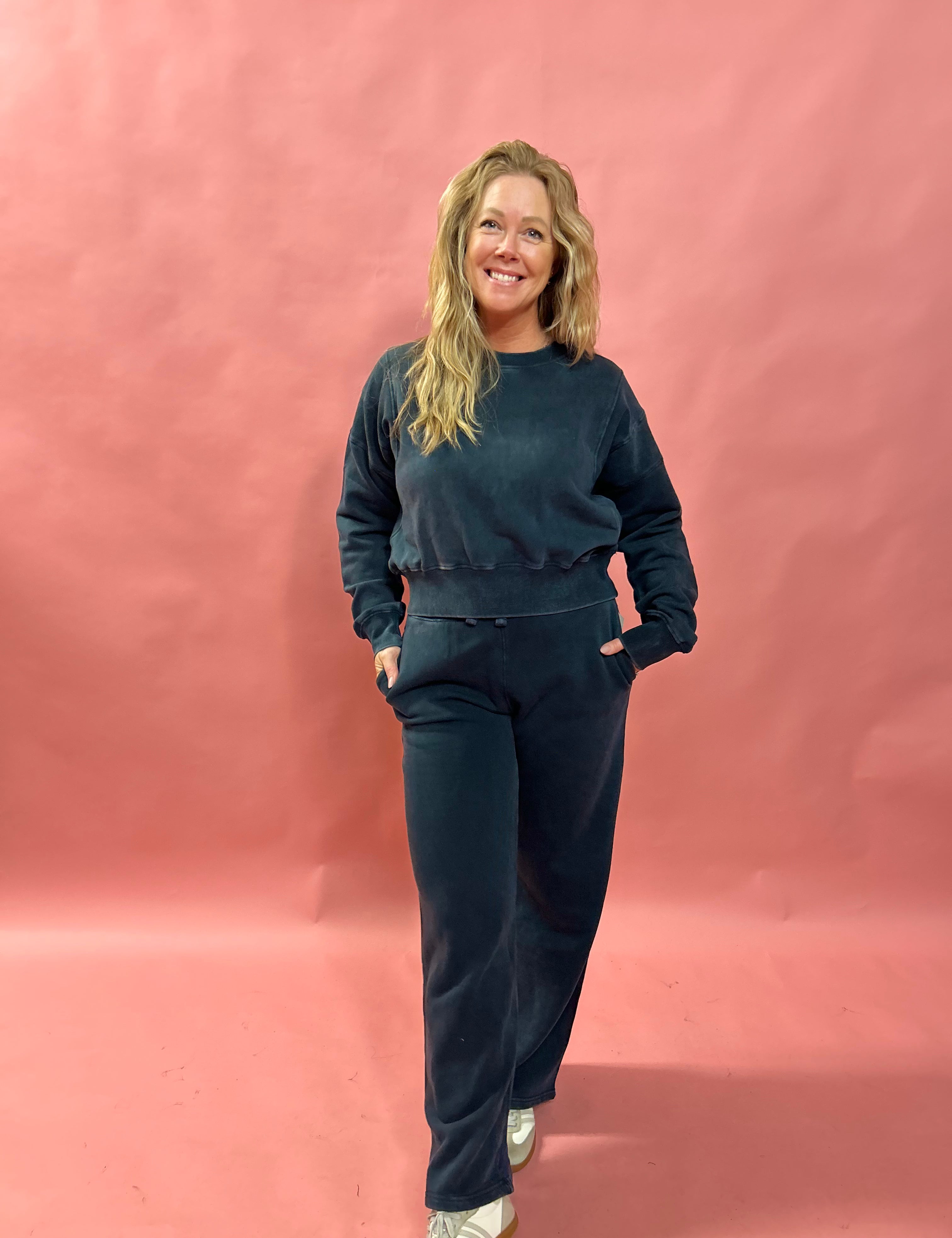 Weekend Vibes Mineral Wash Sweatshirt