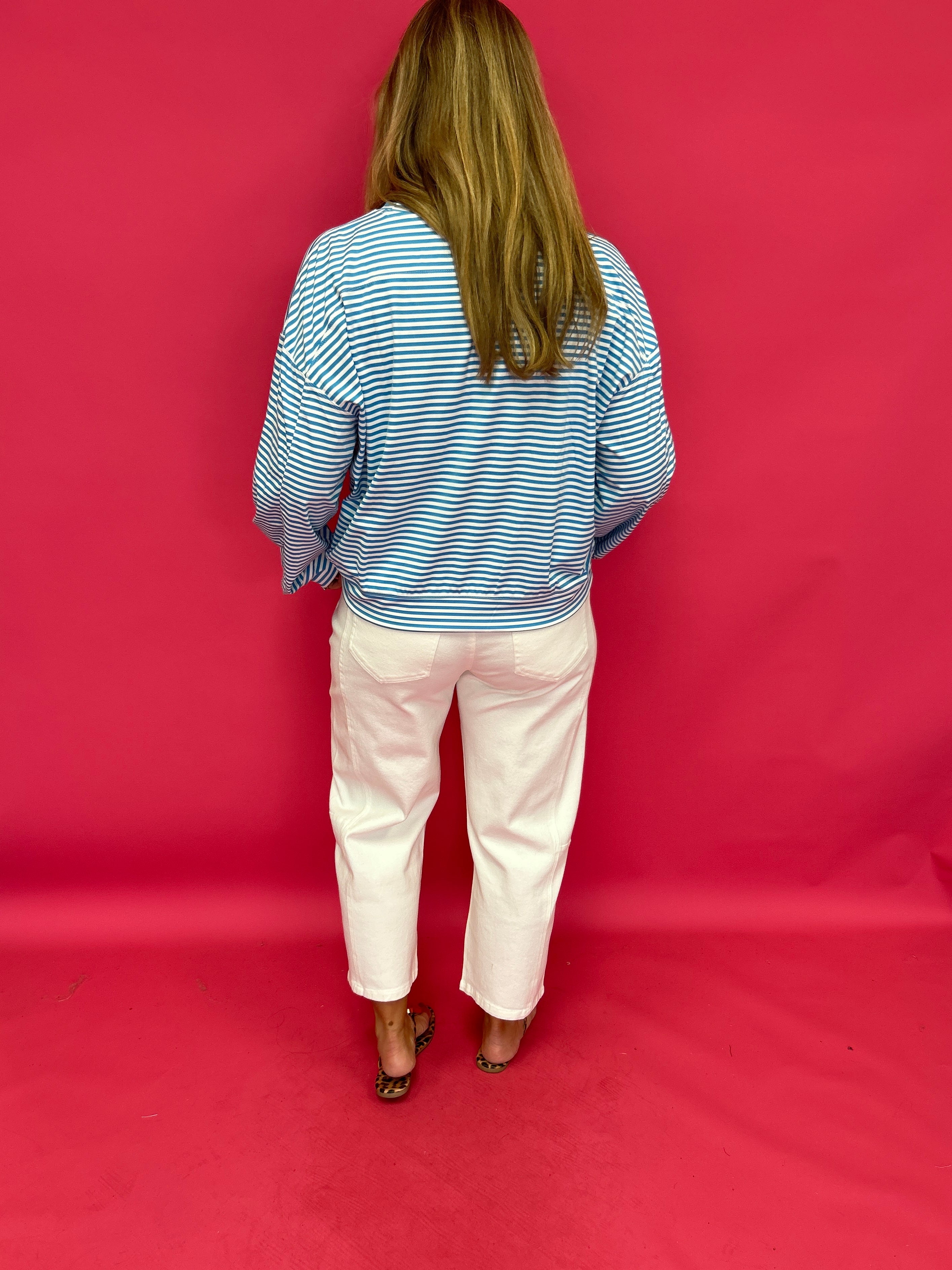 Weekend Waves Scuba Striped Knit Top - Shabby 2 Chic Boutiques