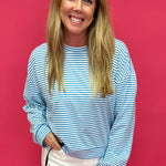 Weekend Waves Scuba Striped Knit Top - Shabby 2 Chic Boutiques