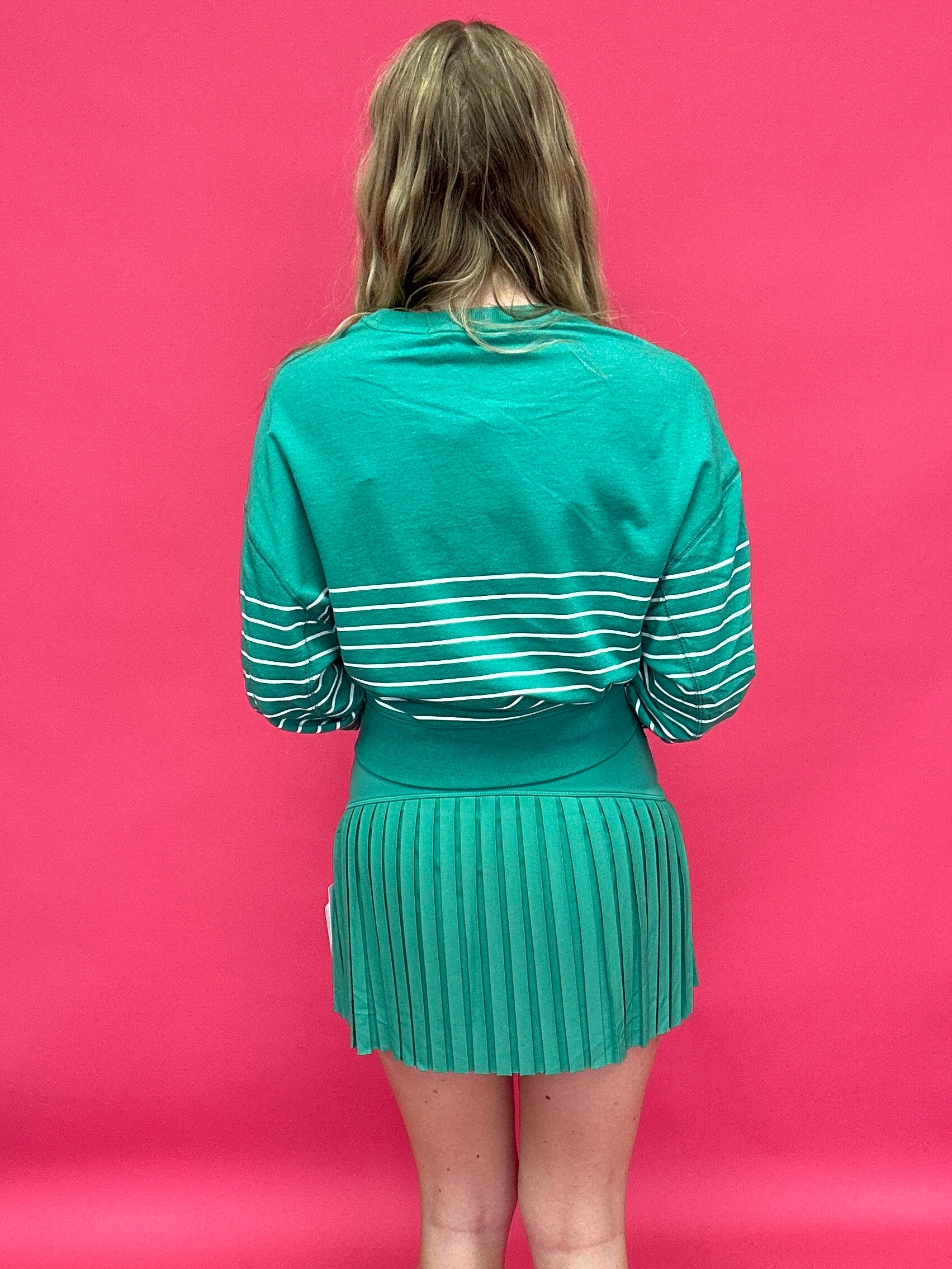 Weekender Stripe Crew Neck in Green (ZSupply) - Shabby 2 Chic Boutiques