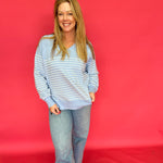 Weekender Stripe V Neck in Blue (ZSupply) - Shabby 2 Chic Boutiques