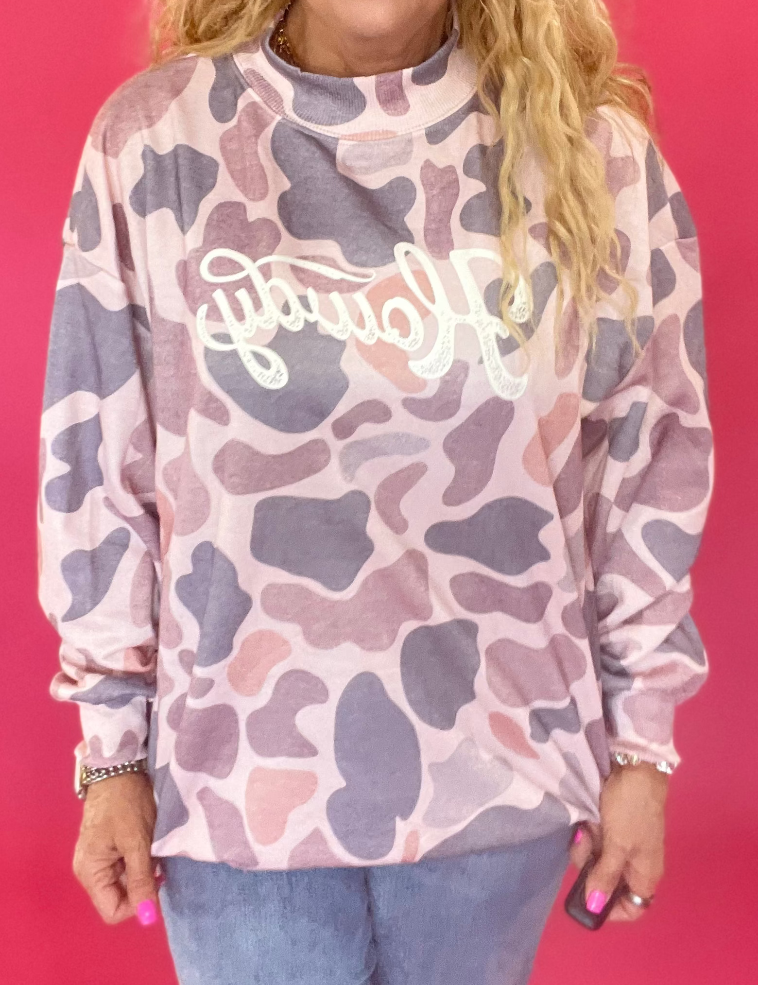 Well, Howdy Camo Graphic Sweatshirt