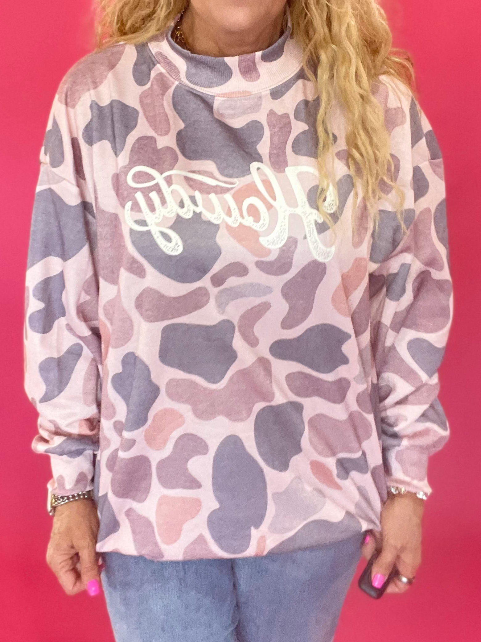 Well, Howdy Camo Graphic Sweatshirt