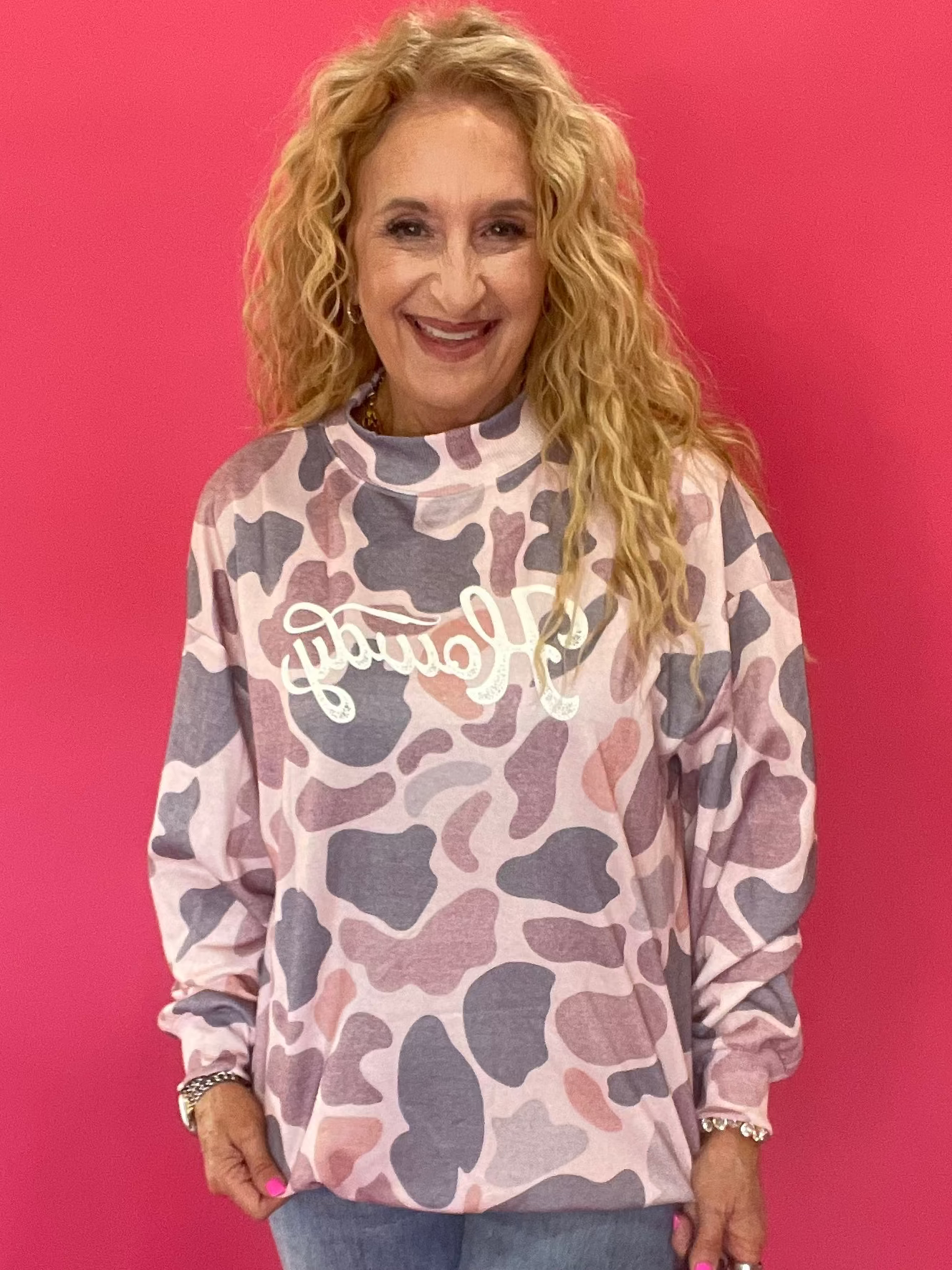 Well, Howdy Camo Graphic Sweatshirt