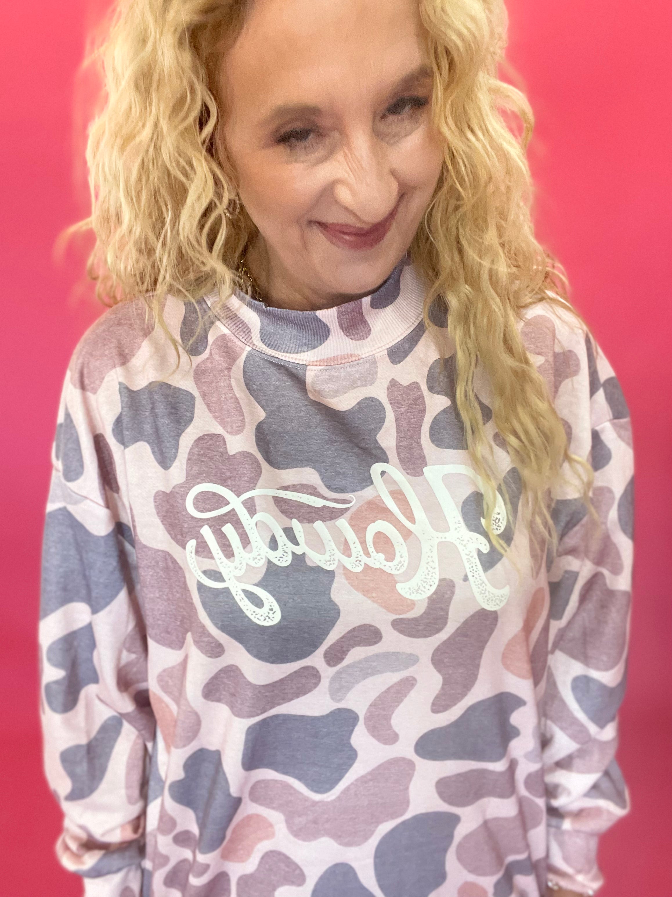 Well, Howdy Camo Graphic Sweatshirt