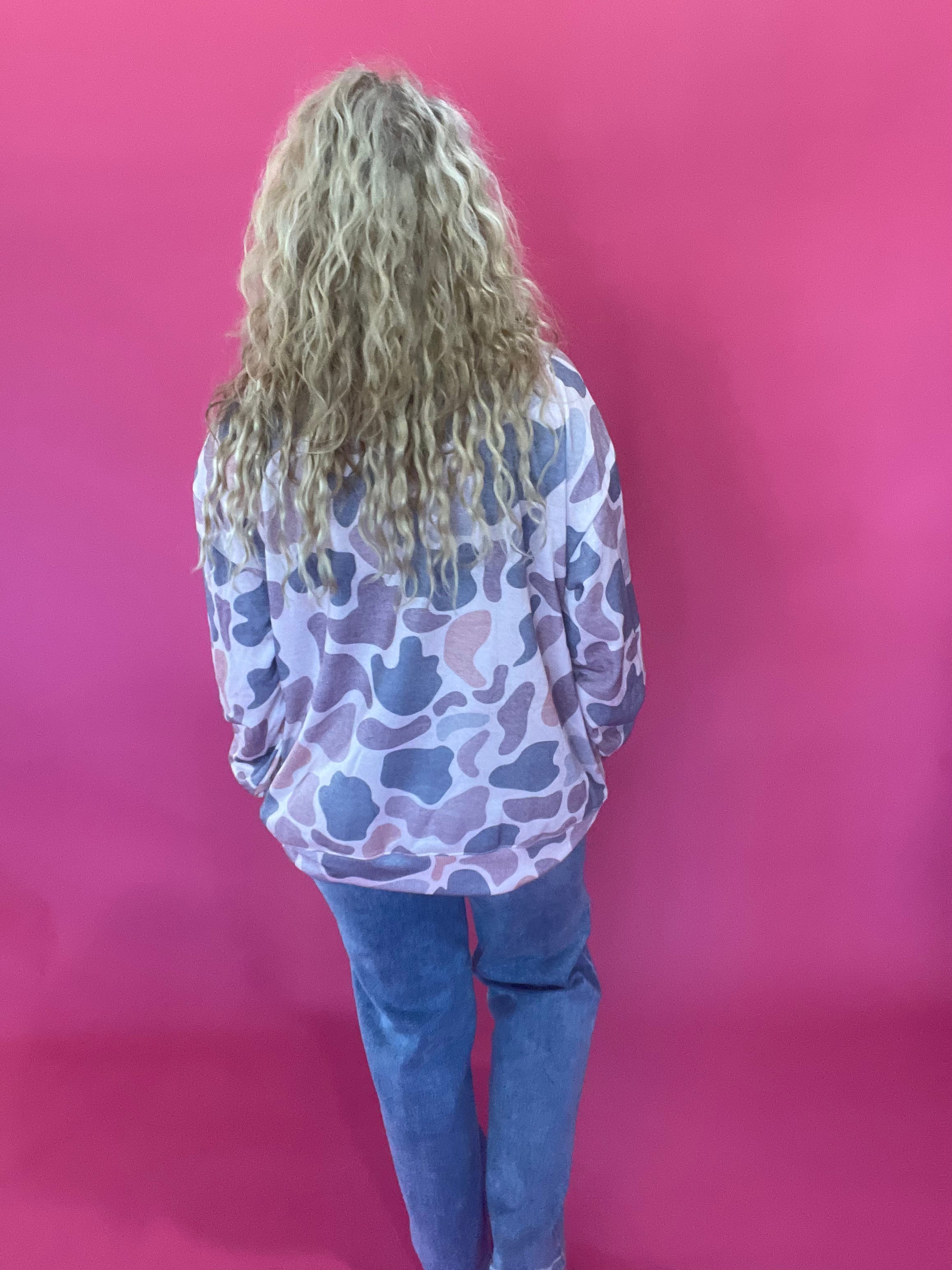 Well, Howdy Camo Graphic Sweatshirt