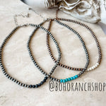 Western Navajo Bead Choker Necklace