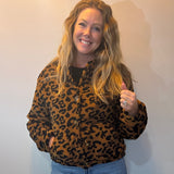 Wild Cozy Leopard Plush Jacket