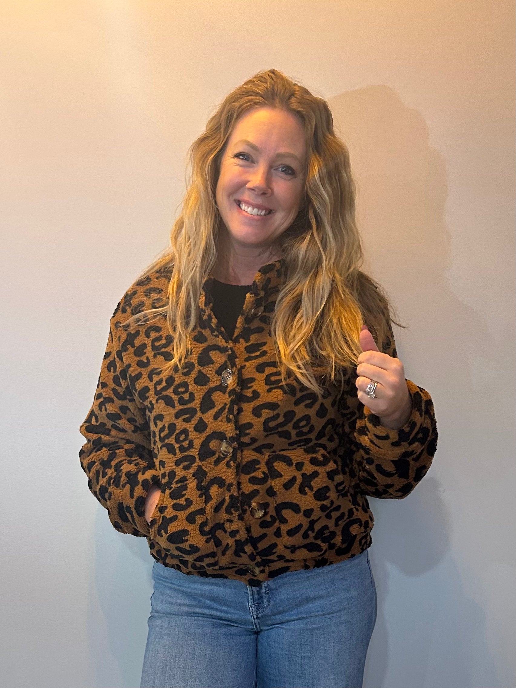 Wild Cozy Leopard Plush Jacket