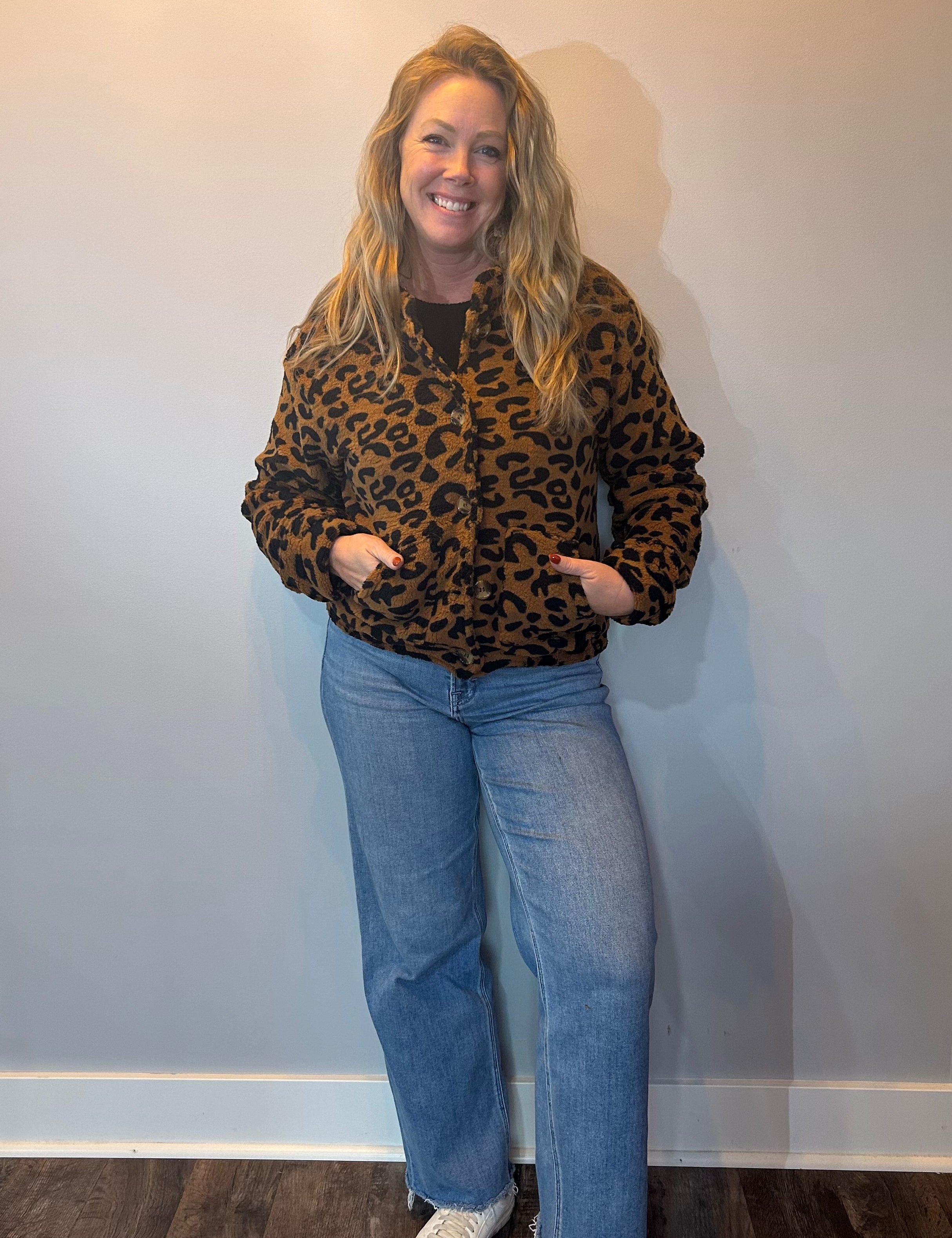 Wild Cozy Leopard Plush Jacket