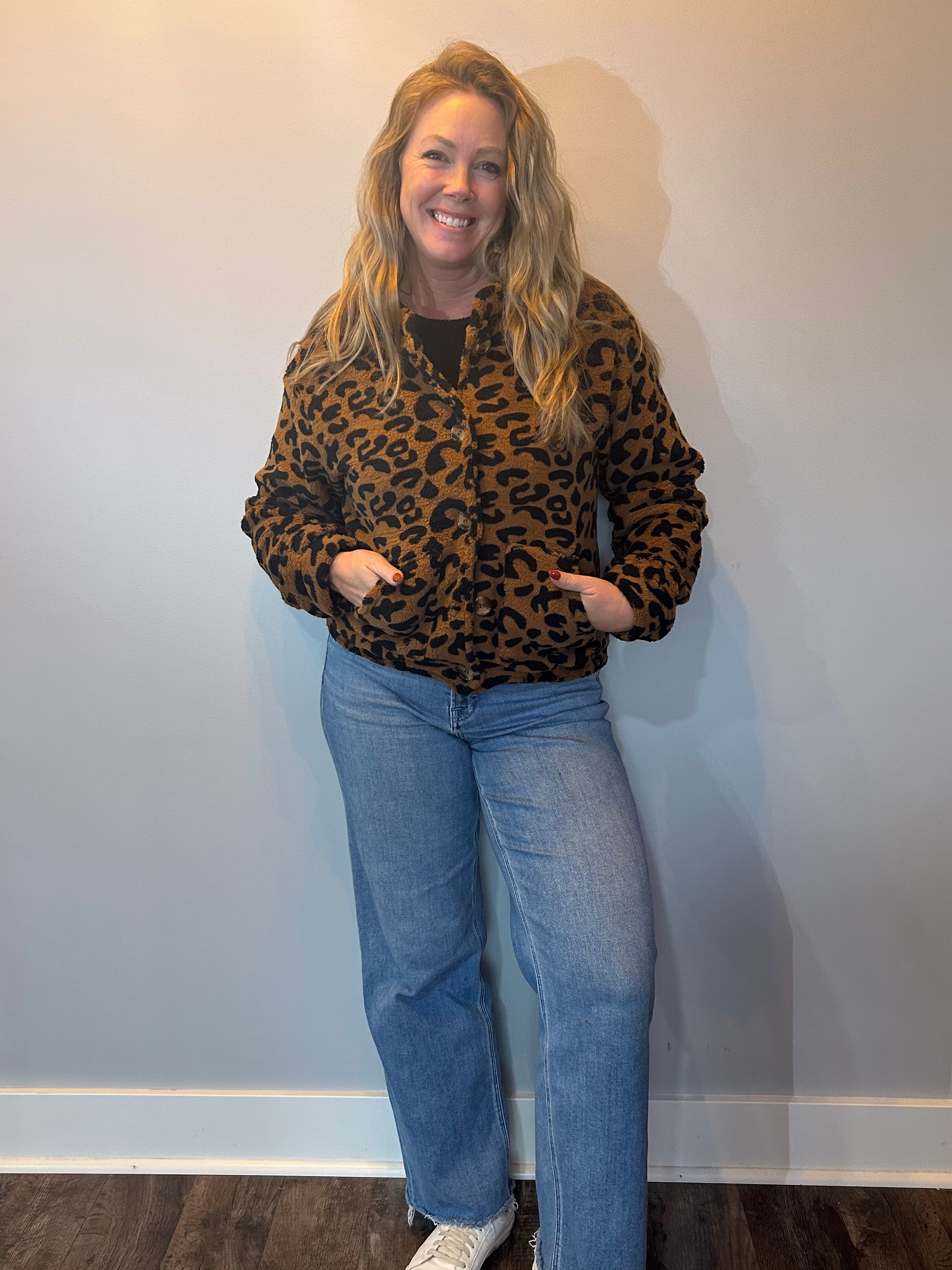 Wild Cozy Leopard Plush Jacket