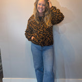 Wild Cozy Leopard Plush Jacket