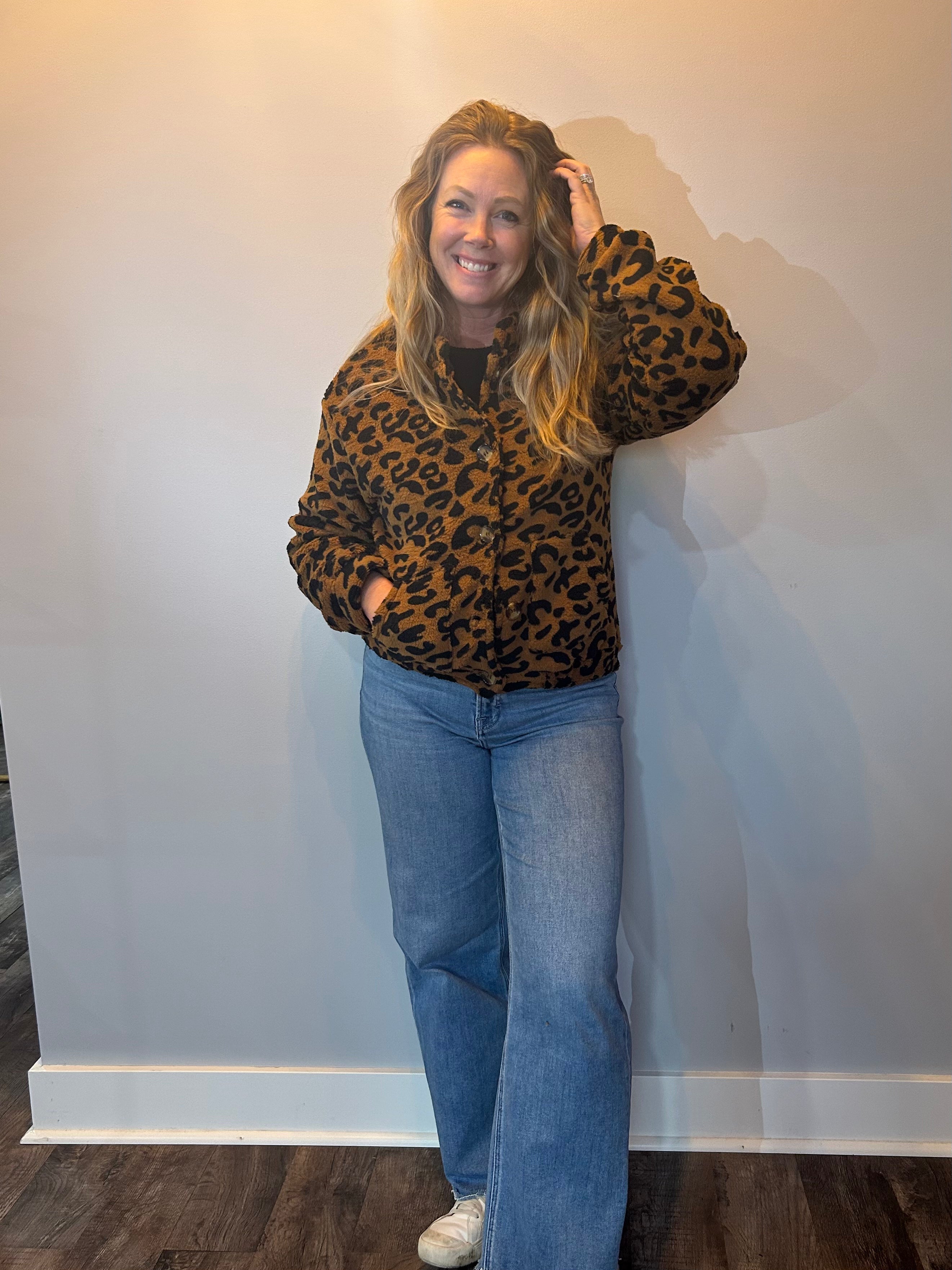 Wild Cozy Leopard Plush Jacket