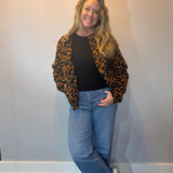 Wild Cozy Leopard Plush Jacket