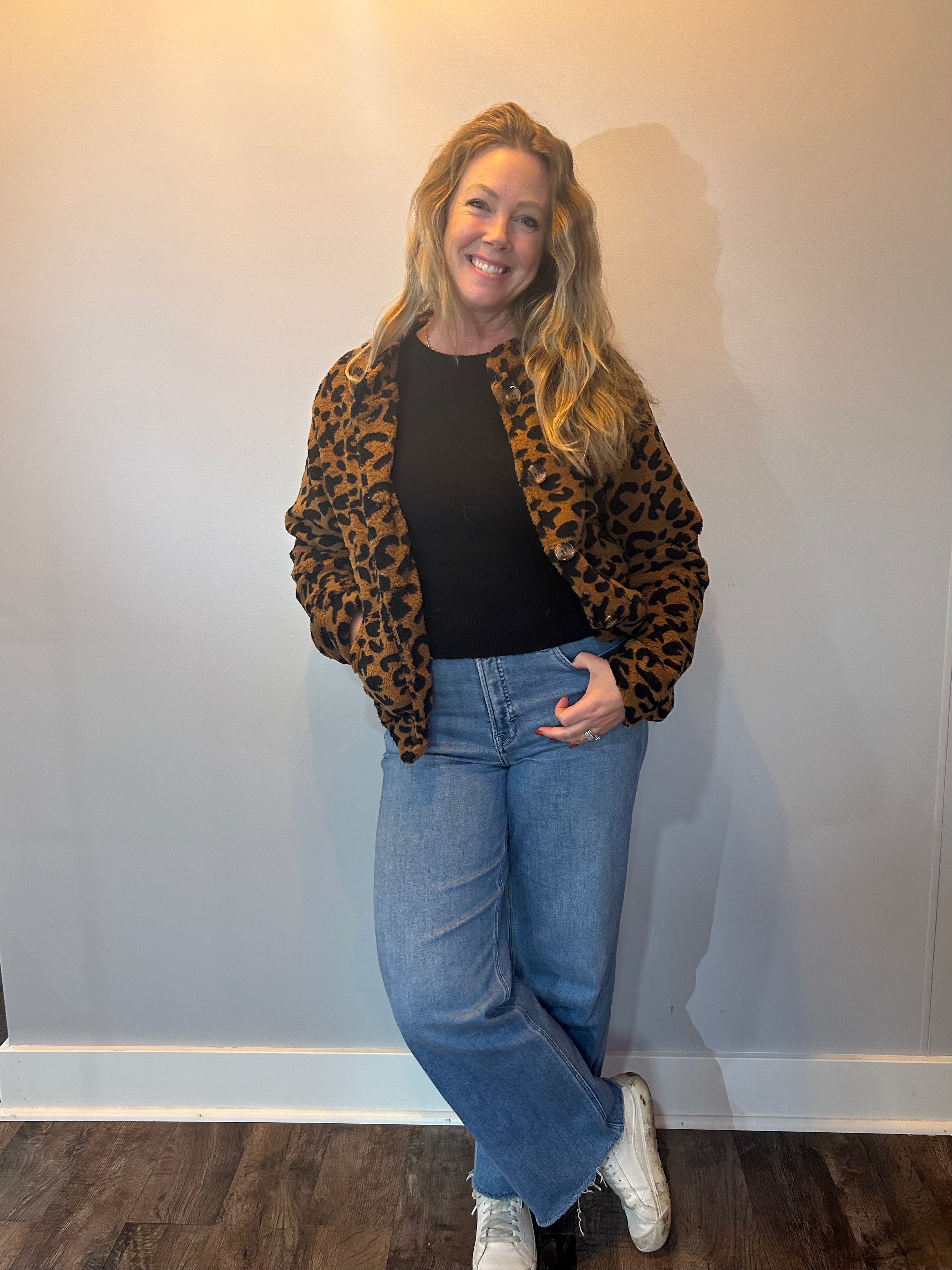 Wild Cozy Leopard Plush Jacket