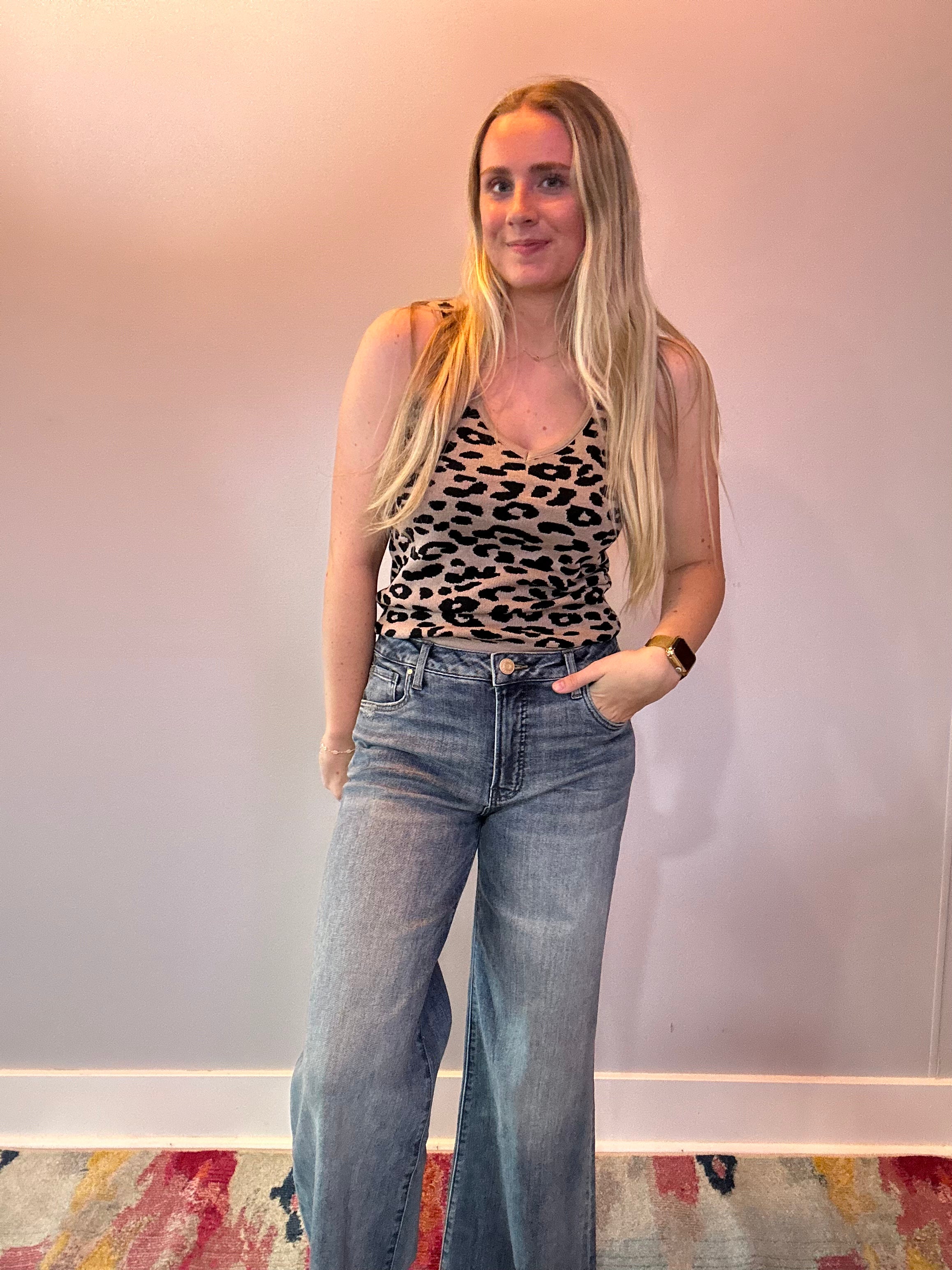 Wild & Free Leopard Knit Tank