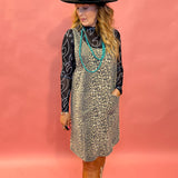 Wild Side Leopard Pinafore Dress