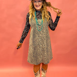 Wild Side Leopard Pinafore Dress