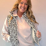 Wild Side Leopard Puffer Vest