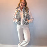 Wild Side Leopard Puffer Vest