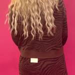 Wild Zebra Print Top in Brown Black