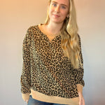 Wild at Heart Leopard Oversized Knit Top