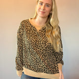 Wild at Heart Leopard Oversized Knit Top