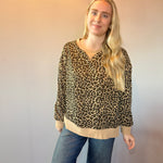 Wild at Heart Leopard Oversized Knit Top