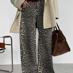 Wildly Chic Leopard Wide-Leg Pants