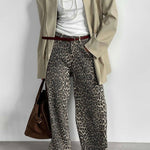 Wildly Chic Leopard Wide-Leg Pants