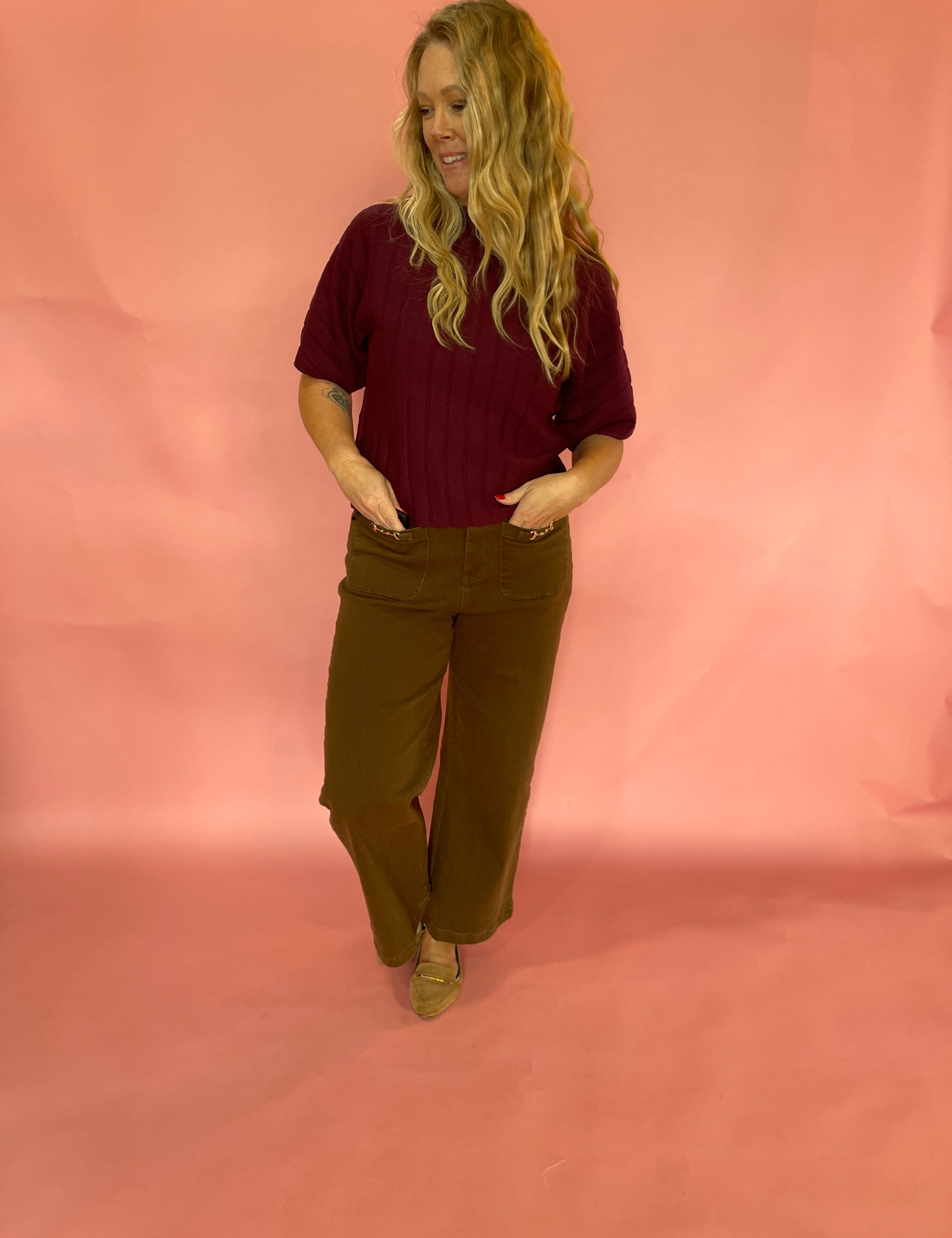 Wine Print Top