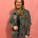 Woodlen Feels Leopard Print Denim Jacket