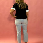 Wrenly High Rise Straight Cut Denim